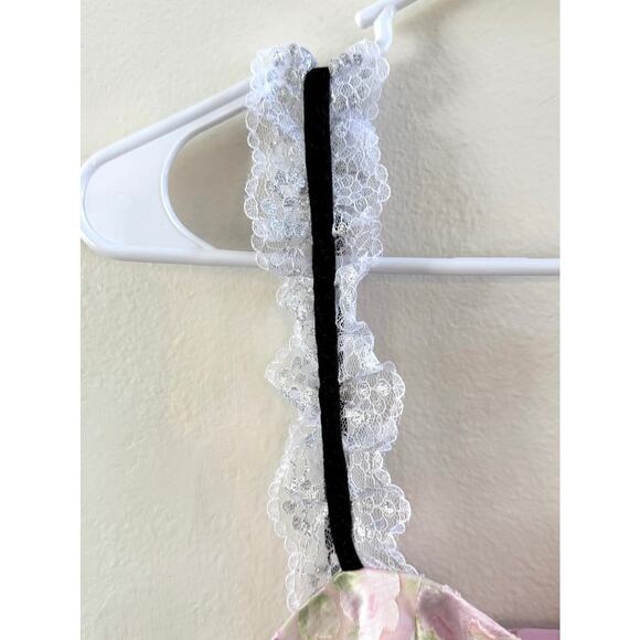 For Love & Lemons NWT Tatiana Pink Floral Mini Dress size Small - Picture 4 of 16